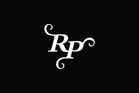 monogram rp logo  graphic  greenlines studios creative fabrica