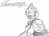 Ultraman Gambar Mewarnai Mewarna Sketsa Gaia Kartun Segera Orig11 Dengan Geed sketch template