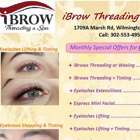 ibrow threading spa beauty salon hair removal service  wilmington