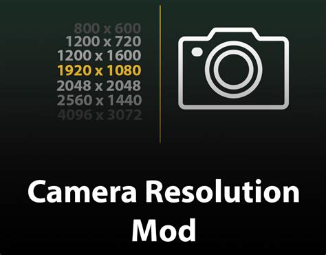 camera resolution mod behance