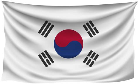 South Korea Wrinkled Flag Gallery Yopriceville High