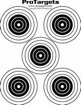 Targets Target Luftgewehr Archery 5x11 8x11 Zielscheiben sketch template