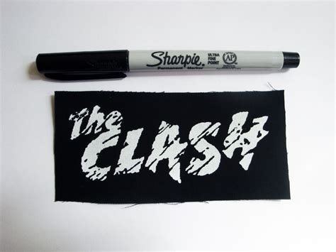 The Clash Goth Punk Patch Black White Sex Pistols Dead Kennedys