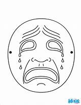 Crying Pages Coloring Mask Moon Getcolorings sketch template
