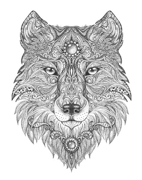 wolf adult colouring page colouring  sheets art craft art