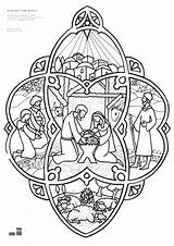 Nativity Coloring Christmas Pages Scene Adult Printable Color Scenes Ornament Colouring Simple Animals Printables Print Books Para Colorear Adults Ornaments sketch template