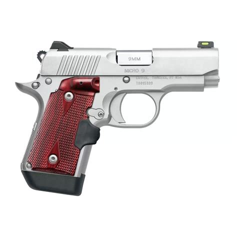 kimber micro  stainless mm rosewood crimson trace laser grip dk firearms