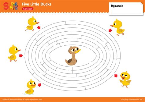 ducks maze super simple