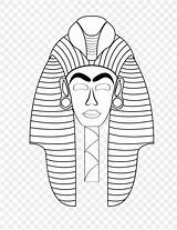 Tutankhamun Ancient Pharaoh sketch template
