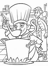 Ratatouille Coloring Pages Disney Michael Picgifs Animated Chef Coloringpages1001 Printable Gifs Skinner sketch template