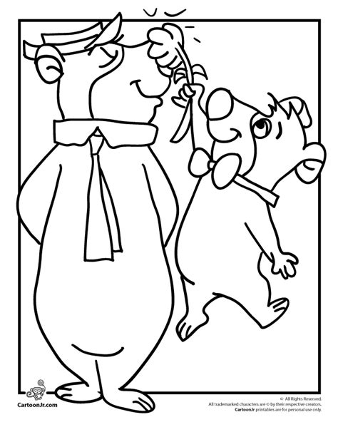 yogi  boo boo coloring page bear coloring pages coloring pages