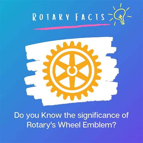 significance  rotarys wheel emblem rotary club  caloundra