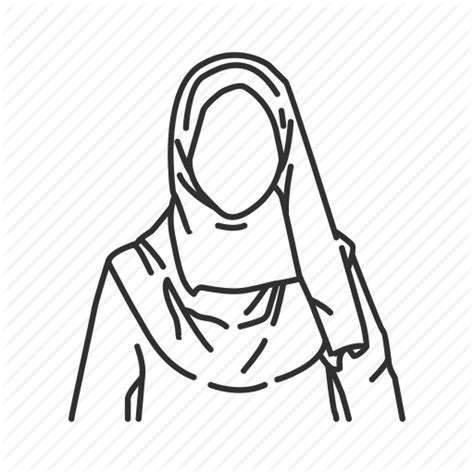 hijab vector png
