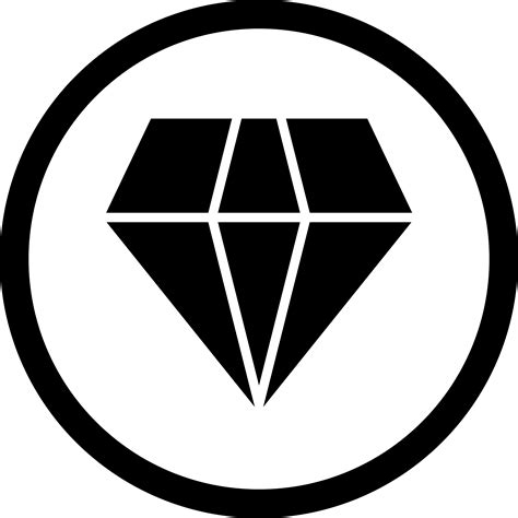 vector diamond icon  vector art  vecteezy