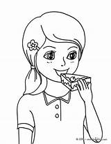 Eating Coloring Girl Pages Cake Birthday Party Drawing Color Designlooter Getdrawings Hellokids Luau Drink Food 6kb 470px Sources Print Online sketch template