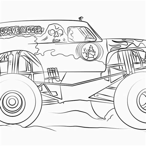 grave digger coloring pages fisheroipark
