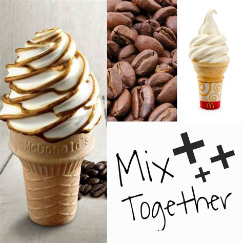 mcdonalds kopi flavour burst ice cream cone   limited period