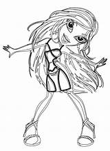 Bratz Coloring Pages Funky Book Printable Printables Fun Coloriage Filminspector Popular sketch template