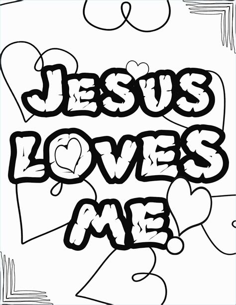 jesus loves  coloring page  pretty gallery  jesus loves