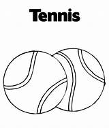 Coloring Pages Tennis Sports Ball Balll Printable Popular sketch template