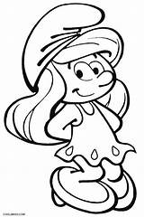 Coloring Pages Smurf Printable Kids Cool2bkids Unique Cartoon sketch template