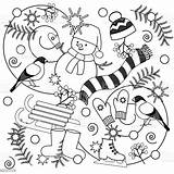Winter Coloring Pages Kids Adults Sign Comments sketch template