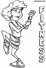 Fitness Coloring Pages Print Colorings sketch template