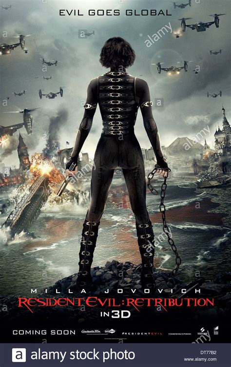 Milla Jovovich Poster As Alice Film Title Resident Evil