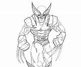 Wolverine Lobezno Superheroes sketch template