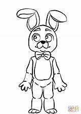 Bonnie Coloring Pages Toy Fnaf Color Getcolorings sketch template