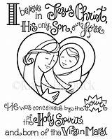 Creed Apostles Coloring Pages Template sketch template