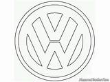 Volkswagen Logo Coloring Logos Vw Kids Pages Colouring Campervan Bmw Choose Board Craft Templates Open sketch template