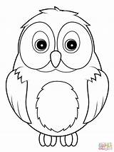 Owl Coloring Pages Cute Printable Results sketch template