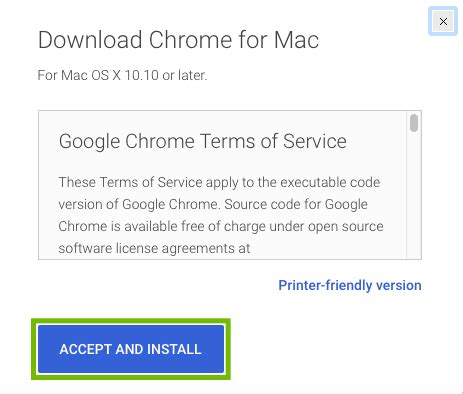 install chrome  mac