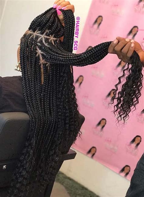 10 goddess braids with curly ends fwdmy