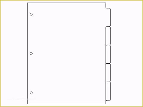 printable tab divider template  printable templates
