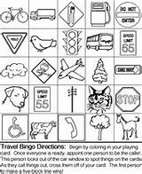 Bingo Crayola Travel Games Word sketch template