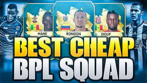 fifa   cheap bpl squad builder fifa  ultimate team beast squad builder youtube