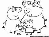 Pig Peppa Coloring Family Pages Birthday Happy Colouring Drawing Sketch Kids Puddle Sheet Coloringsky Printable Cartoon Color Para Colorear Getcolorings sketch template