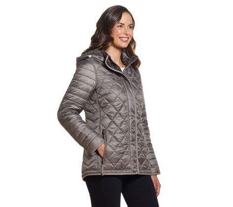gallery sherpa lined quilted jacket qvccom