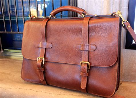 salt water  england  lotuff english leather briefcase