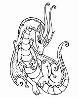 Dragon Coloring Pages Cute Baby Printable Girly Girl Real Drawing Dragons Colouring Steel Color Flying Tail Online Neon Chinese Easy sketch template