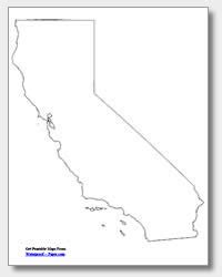 california county map outline topographic map  usa  states