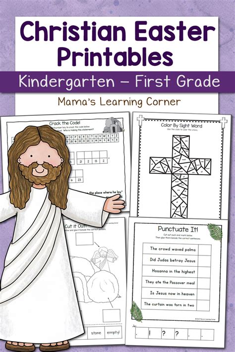 christian easter worksheets  kindergarten   grade mamas