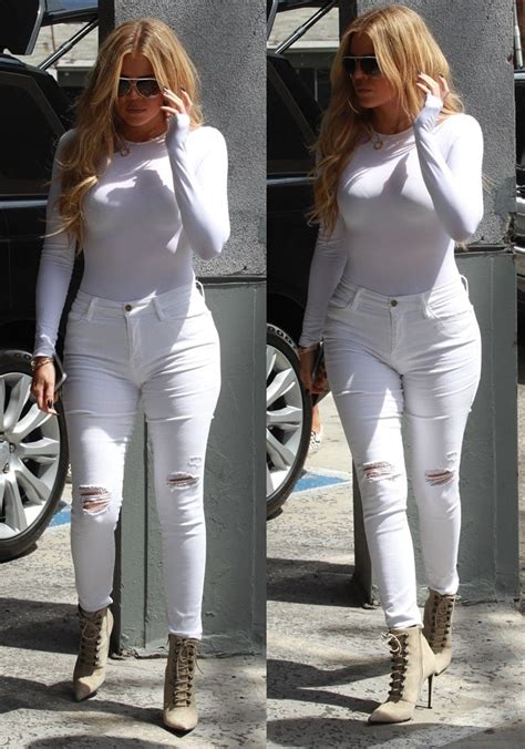 khloe kardashian s insane curves in skin tight jeans and ankle booties
