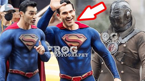 wow  superman suit revealed  superman lois season  returning villain  youtube