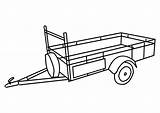 Remorque Remolque Camion Aanhangwagen sketch template