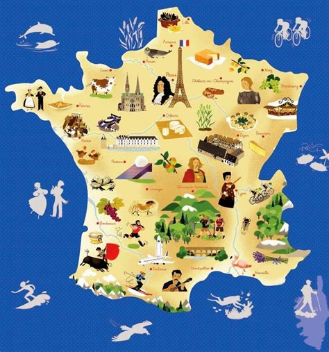 frankrijk reizen kaart frankrijk kaart reizen west europa europa
