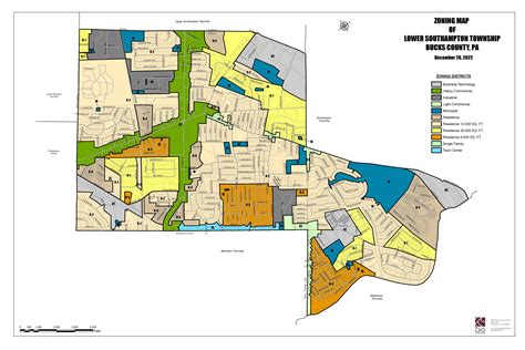 zoning district map  southampton township