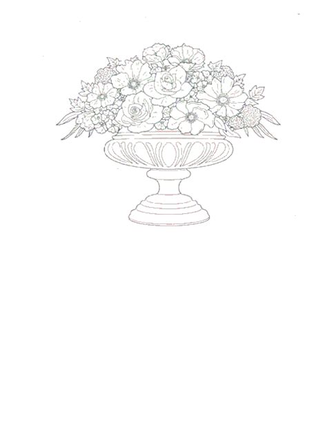 coloring page flower bouquet coloring pages